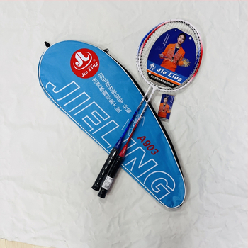 Jieling ferroalloy badminton raketė – 95–100 g, G4 rankenos storis, vidutinio kietumo lazda