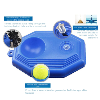 Vienas tenisio treniravimo pagrindas – aukšta elastingumas, PP medžiaga, prekės ženklas Leke (autorizuotas privatūs ženklas), pritaikomas, tinkamas tenisui ir badmintonui