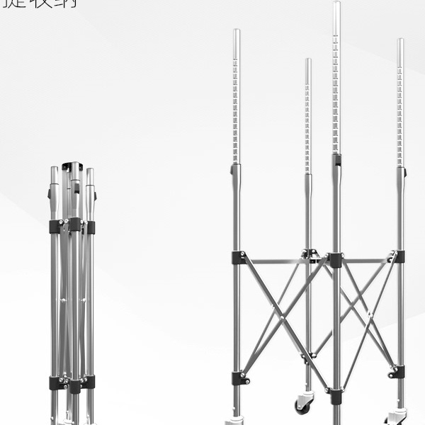 Nešiojamas teniso kamuolių vežimėlis su šilko gėlių detale ir dideliu talpumu