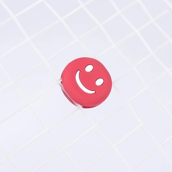 Silikoninis teniso raketės vibracijų slopintuvas su šypsena, apvalus dizainas