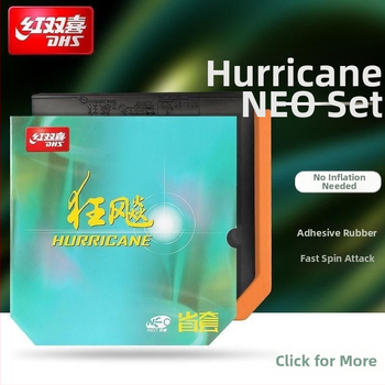 Double Happiness NEO reverse-glue stalo teniso gumos, 3 dalių rinkinys