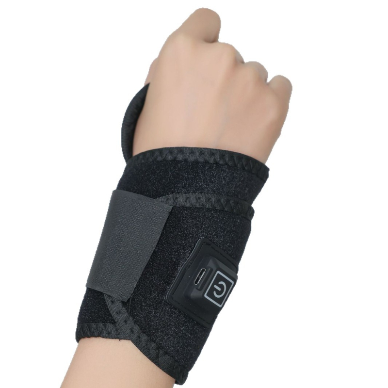 Гривна за китка с USB захранване, три нива на температурата, моксибуция и масаж, дишаща полиестерна материя