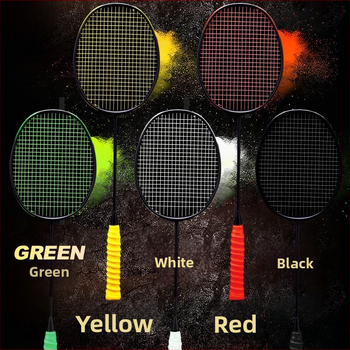 Badmintono raketė, itin lengvas viso anglies pluošto rėmas, svoris 80–84 g, tiesioginis smūgis, rankenos storis G5, logotipo spausdinimas įmanomas, modelis JS12