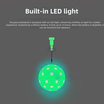 40 caurumu pickleball bumba, modificēts TPE, 30 g