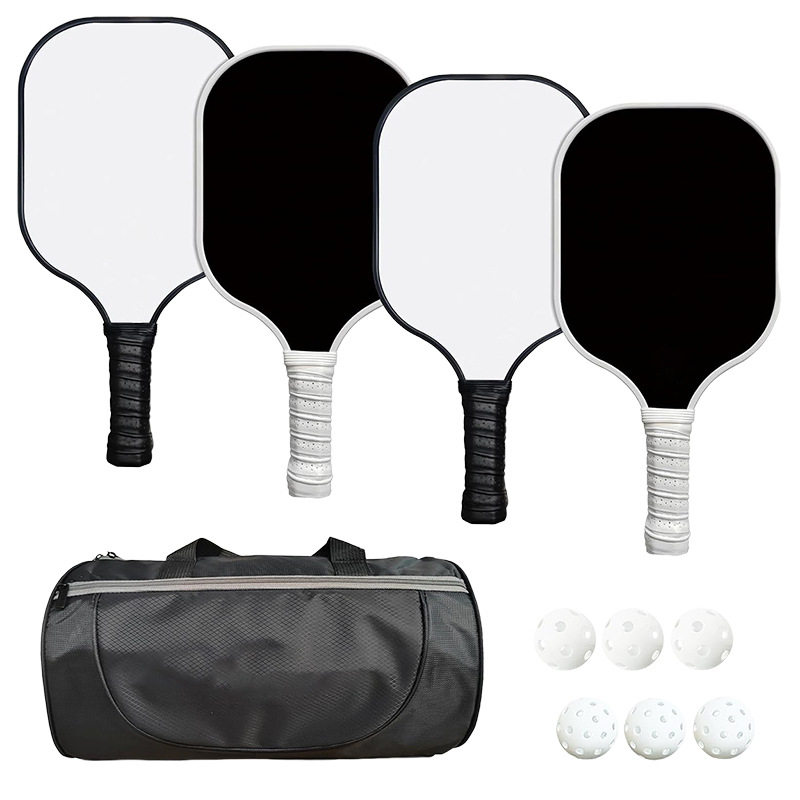 Karbonskā šķiedras pickleball nūja - matēta virsma, integrēts dizains - āra sporta komplekts