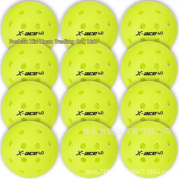 AMASPORT pickleball rotomolēta bumba, 40 atveres, USAPA sertificēta sacensību bumba