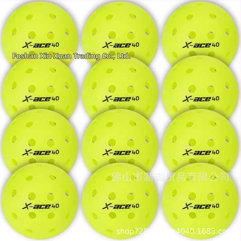 AMASPORT pickleball rotomolēta bumba, 40 atveres, USAPA sertificēta sacensību bumba