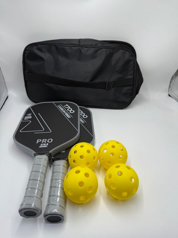 Pickleball nūja – oglekļa šķiedra, Zīmols: Three-person New Materials, Svars: pielāgota