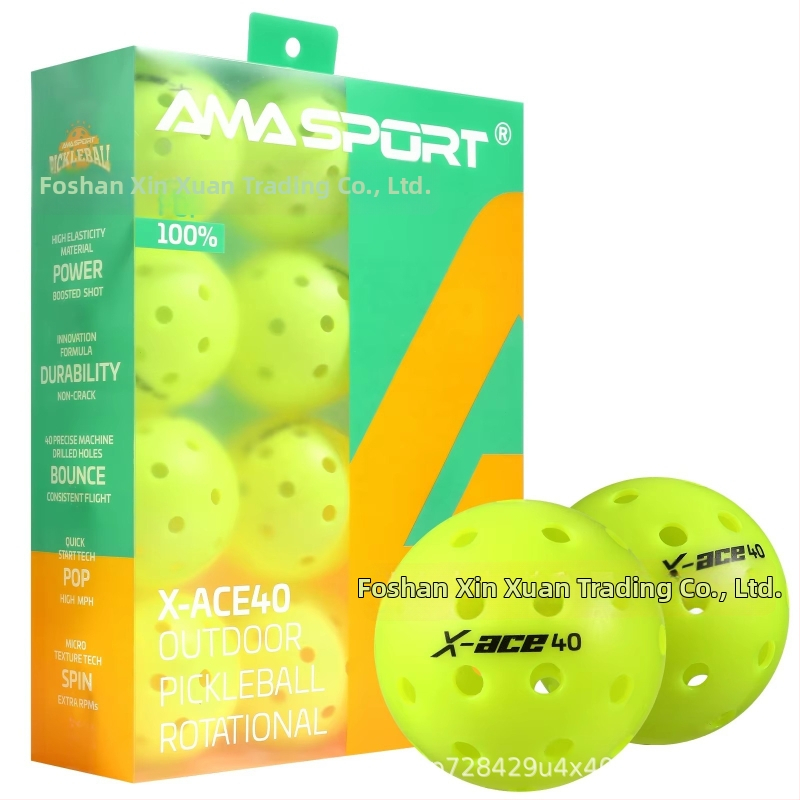 AMASPORT Pickleball lopta, 40 otvorov, USAPA-certifikovaná, rotomoldovaná súťažná lopta