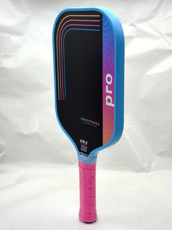 Higooo pickleball ütő — hőnyomásos harmadik generációs belső mag, T700 szénszálas, súly 230 g, professzionális kategória