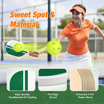 Set pickleball reketa od staklenih vlakana — Različiti stilovi na izbor (Materijal: Fiberglass; Težina: prilagodljiva; Marka: Druga)