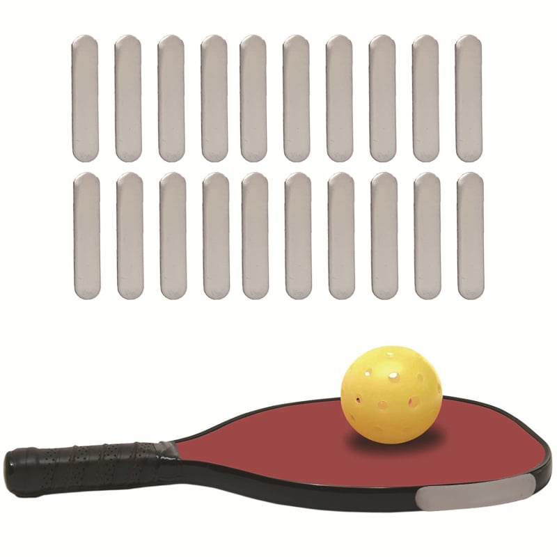 20 vnt lipnių svorių juostų teniso raketei – įrankiai treniruočiai su svoriu