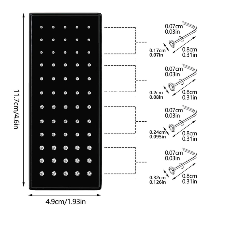 Пръстен за нос от неръждаема стомана, Л-образен дизайн, унисекс, с бял кристал, електроплатен, серия Принцеса