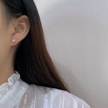 Обеци с мотив на анимационен герой, метална сплав, корейски стил, свеж и сладък дизайн.