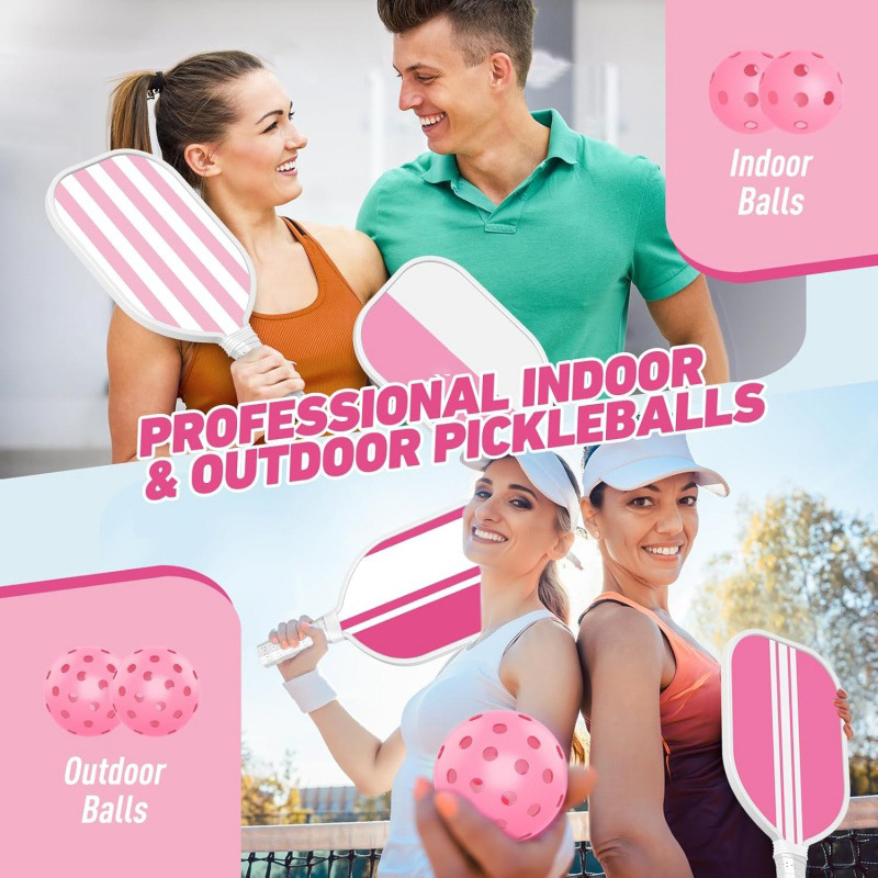 Raketa za pickleball od karbonskih vlakana, jednokomponentna konstrukcija, s dvobojnim gradijentom boja