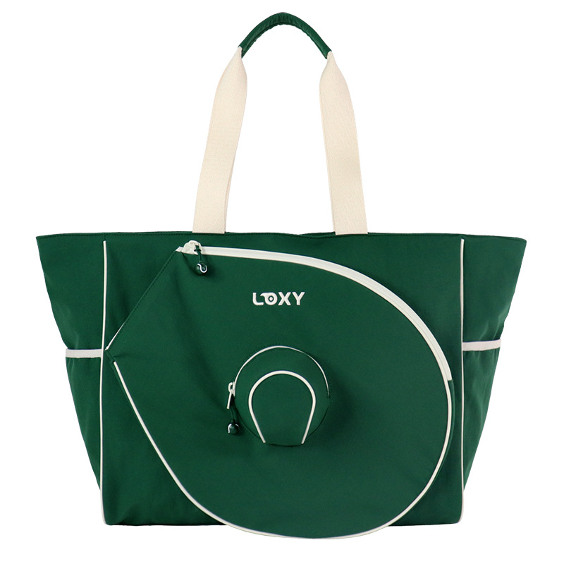 Ūdensnecaurlaidīga neilona soma pickleball ar pielāgotu logotipu, piemērota badmintonam un tenisam — daudzfunkcionāla sporta soma