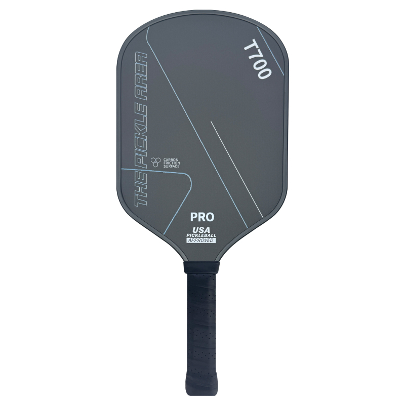 Pickleball paddle от въглеродни влакна, по-голяма зона за удар, дебелина 16 cm, тегло 225 g