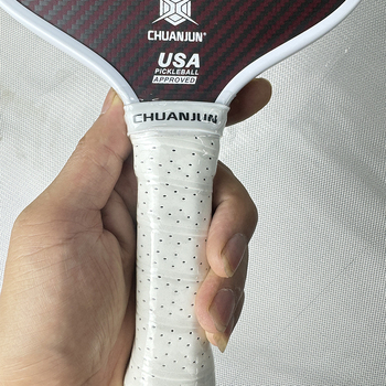 Pickleball ракета от Кевлар и карбонови влакна, горещо пресована с матова повърхност, тегло 235 g, дължина на дръжката 125 mm, Sichuan Jun