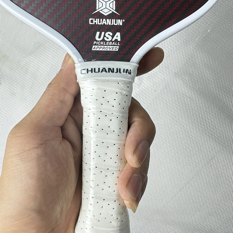 Pickleball ракета от Кевлар и карбонови влакна, горещо пресована с матова повърхност, тегло 235 g, дължина на дръжката 125 mm, Sichuan Jun