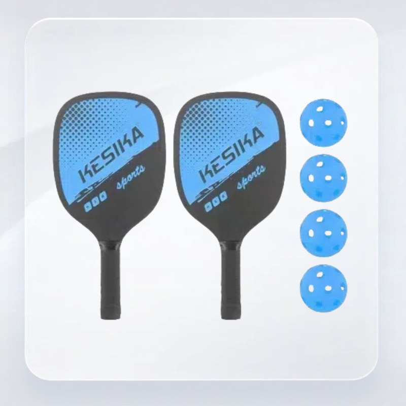 Set reketa za stolni tenis: 2 reketa i 4 lopte; materijal osnovne ploče: topola, tip gume: drugi, tip rekete: horizontalni udarac, specifikacije: standardne