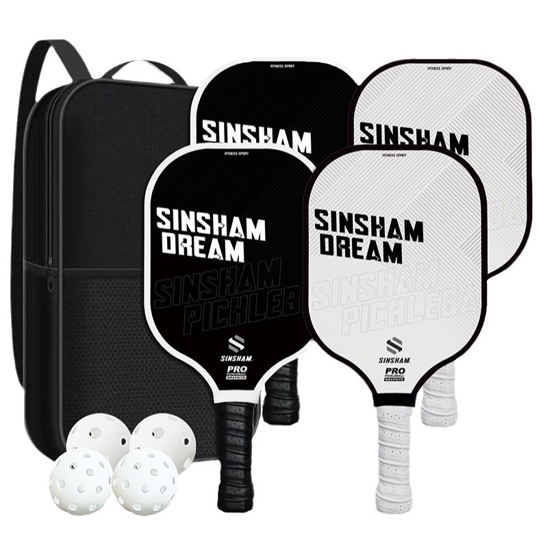 Raketa za pickleball od karbonskih vlakana s prilagođenim stilom slova, težina 215 g
