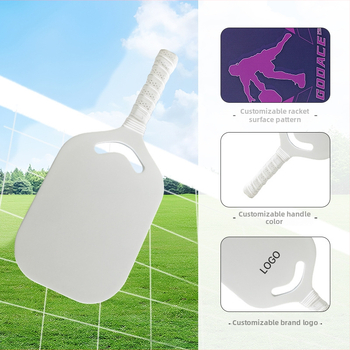 Pranastar Pickleball raketė – anglies pluoštas, vienos dalies be rėmo konstrukcija, matmenys 420×185×14 mm, svoris 95–100 g, rankenos storis G1, logotipo spausdinimas įmanomas