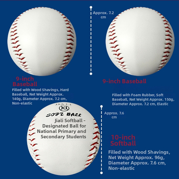PU treniņbola beisbolam no Xinlijia, vispārējai lietošanai, piemērota skrējieniem, fitnesam un beisbolam/softbolam.