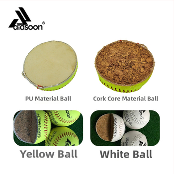 Treniņam un sacensībām paredzēts softballs — PU materiāls, logotipa druka pieejama, zīmols ADS, piemērots citiem bumbas sporta veidiem