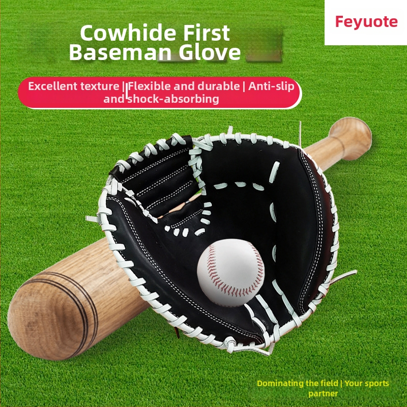 Feyte ādas beisbola/softbola cimdi, mīksts ārējā laukuma cimdi, paredzēti pieaugušajiem un pusaudžiem, apmācībām un sacensībām