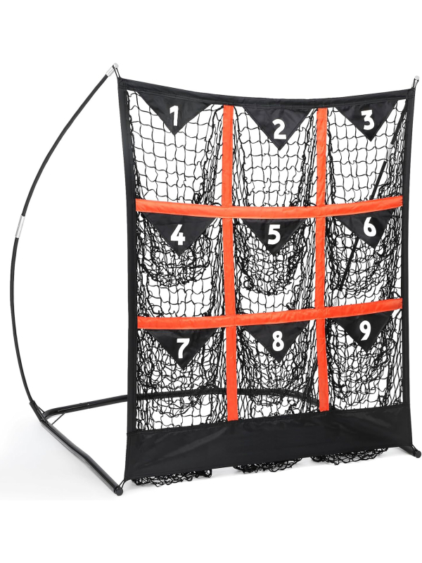 Baseball un softball prakses tīkls mērķa zonai, metieniem, sitieniem un ķeršanai — Zīmols Baths; Materiāls: poliesters; Logo drukāšana: Iespējama; Piemērojamie scenāriji: Fitnesa aprīkojums, Citi bumbu spēles; Kategorija: Beisbols