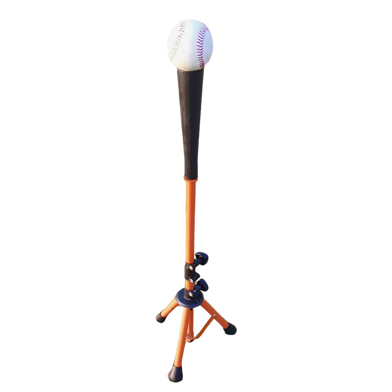 Ārējais beisbola sitiena treniņš ar regulējamu augstumu un T-rāmja statīvu, piemērots beisbolam un softbolam
