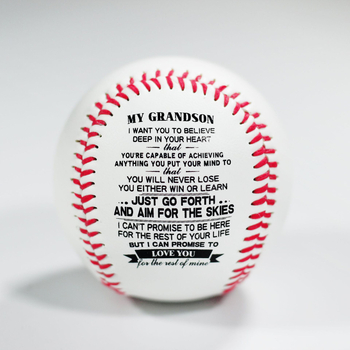 Family Feeling serija baseball s gumom u jezgri, 9 inča, tisk s literama