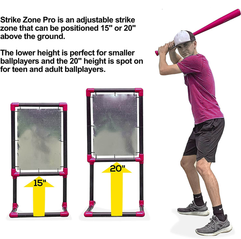 Wiffle Ball Strike Zone Target Rack – PVC, trening baseballa/softbola, tisak logotipa, privatna oznaka dostupna