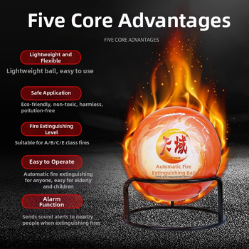 Karājams sausā pulvera ugunsdzēsējs, 1,3 kg, piemērots birojiem, mājai un datoru telpām