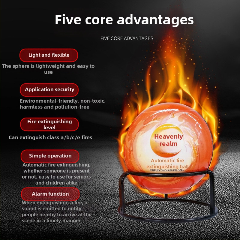 Pakārams sausā pulvera ugunsdzēšamais aparāts, modelis MHQ-2022-8-9, svars 0,5 kg, piemērots mājai, birojam, lielveikalam, noliktavai, pagrabs