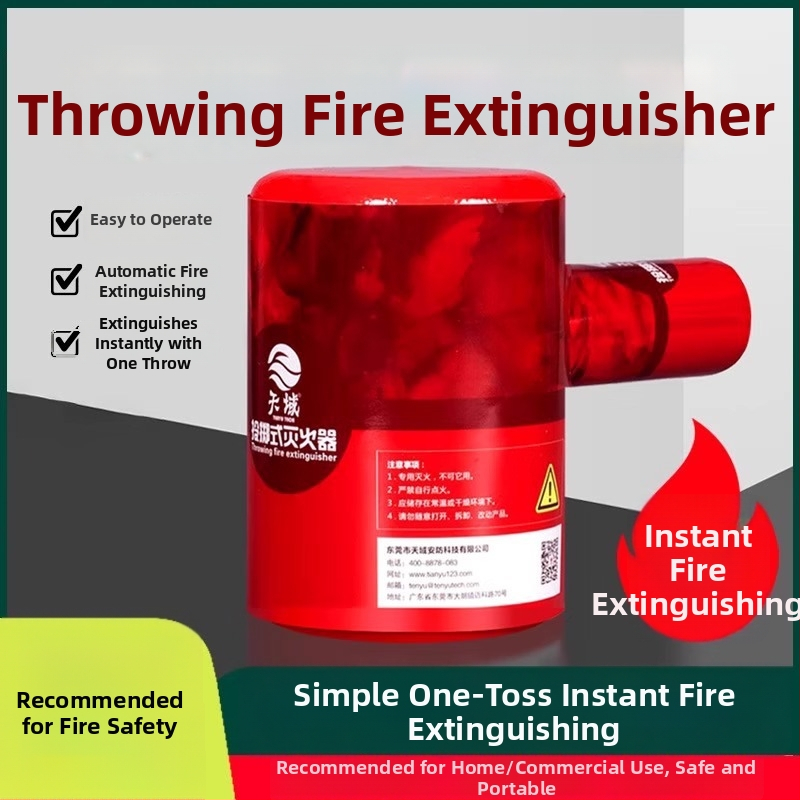 Heaven T tipa izmetamais ugunsdzēsējs ar sausu pulveri, 0,8 kg