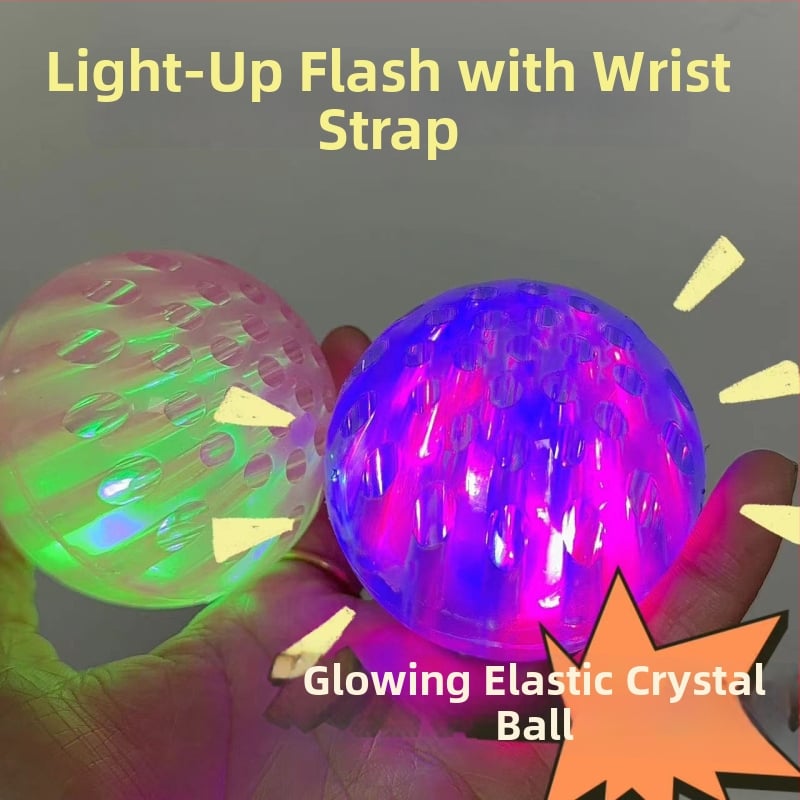 Minge elastică de încheietură cu șnur – LED luminos, antrenament coordonare mână-ochi, jucărie din plastic, pentru 15–35 ani