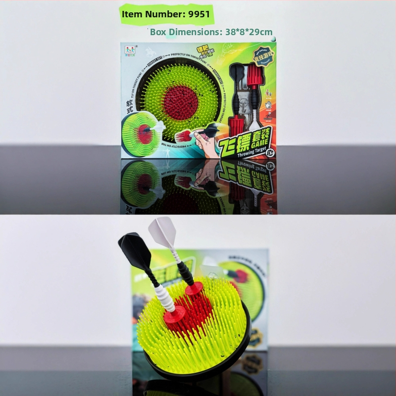 Mīkstā darts mērķu spēle – 2 vienā, iekšējai un ārējai spēlei, plastmasas konstrukcija, attīsta emocionālās un kognitīvās prasmes, bērniem 4–6 gadi