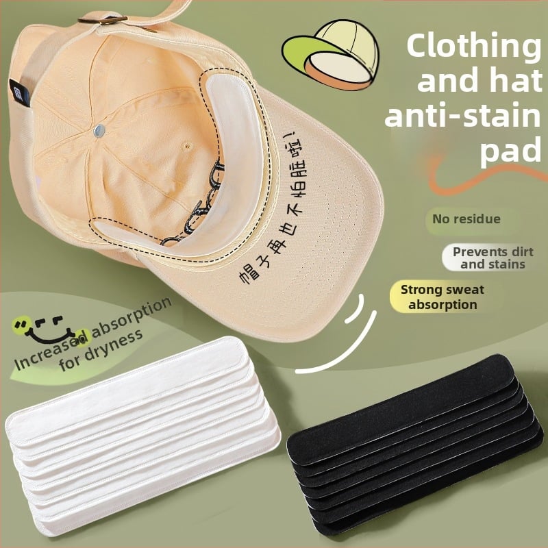 Kalap belső anti-szennyező folt, izzadtságot felszívó, egyszer használatos, logó nélkül