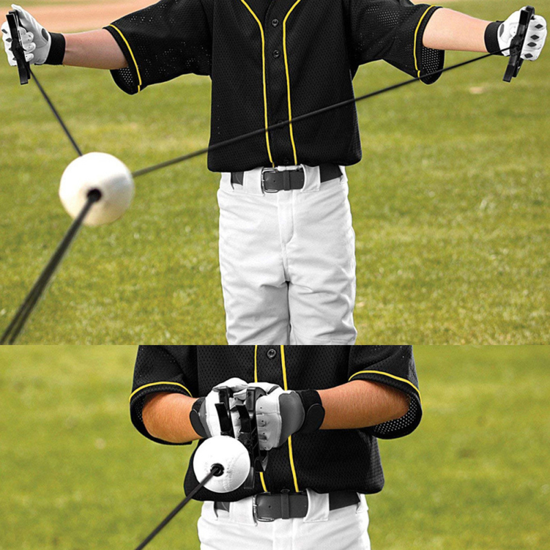 Set trenera odbacivanja u baseballu, PVC, za odrasle i djecu, pogodan za baseball, softball i druge igre s loptom, s ovlaštenim privatnim markama