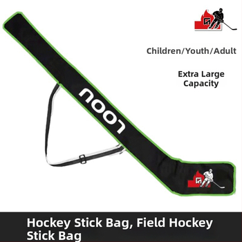 Hokeja nūju soma, PU materiāls, liela ietilpība, piemērota hokejam un ziemas sportiem (Zīmols Chiou; Drukāts logotips OK)