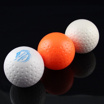 Μπάλα χόκεϊ σε γκαζόν με σχέδιο λακκούβων και δυνατότητα λογότυπου — KSONE, PVC, 160 g