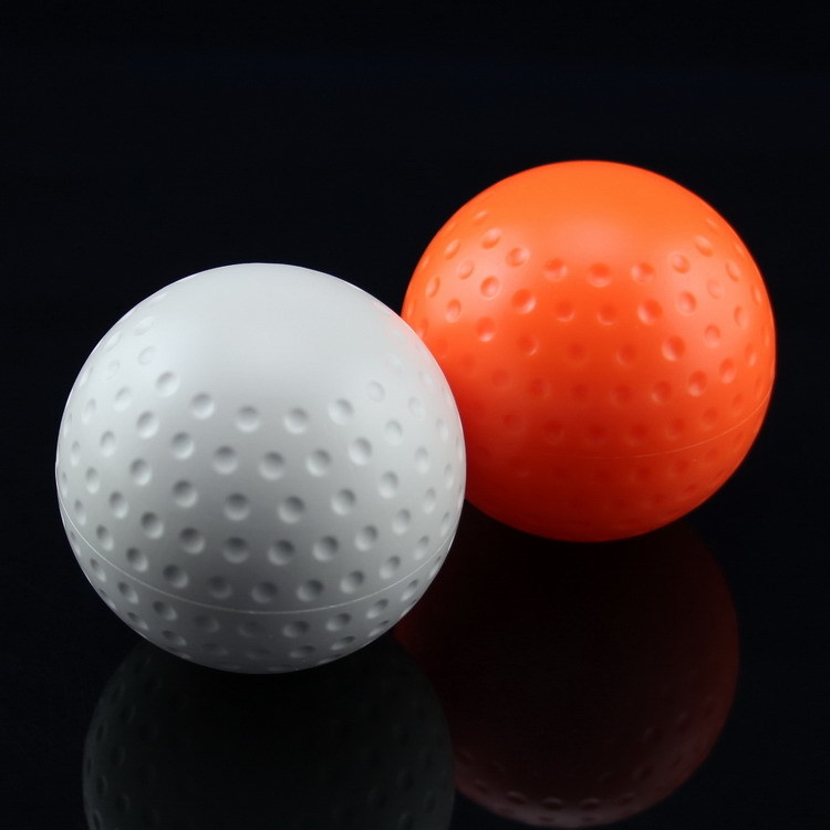 Μπάλα χόκεϊ σε γκαζόν με σχέδιο λακκούβων και δυνατότητα λογότυπου — KSONE, PVC, 160 g