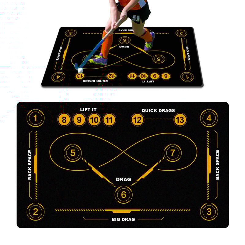 Covor de antrenament pentru hochei, brand Yashuo, material țesătură tehnică, grosime 0,4 cm, personalizare disponibilă