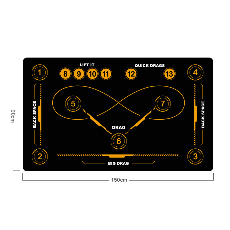 Covor de antrenament pentru hochei, brand Yashuo, material țesătură tehnică, grosime 0,4 cm, personalizare disponibilă
