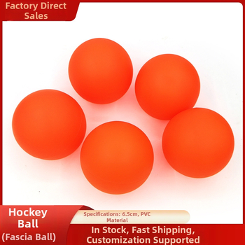 PVC hokeja bumba fascijas terapijai un ielu hokejam, pielāgota ar logotipa drukāšanu (Materiāls: PVC; Kategorija: Hokejs; Piemērošana: fascijas bumba, zāliena ielu hokejs, inline skati; Preces kods: Ygq)