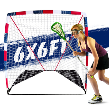 Hokeja vārti ārējai izmantošanai, pārnēsājami trenējumu vārti, ar tukšām stikla šķiedras caurulēm, zīmols Raise the height, logotipa pielāgošana