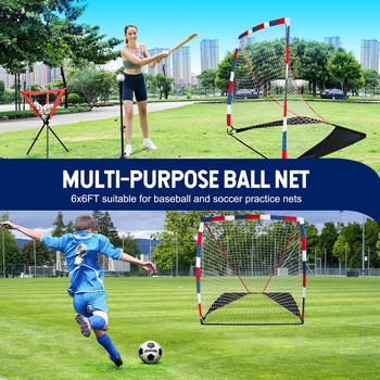 Hokeja vārti ārējai izmantošanai, pārnēsājami trenējumu vārti, ar tukšām stikla šķiedras caurulēm, zīmols Raise the height, logotipa pielāgošana