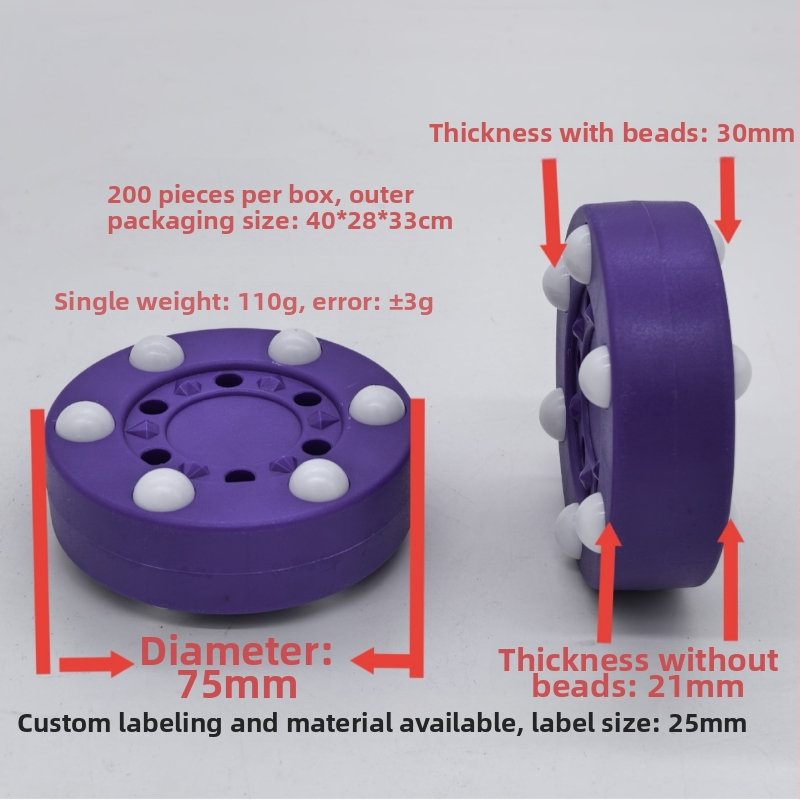 Hokeja puck, dimanta izdevums, ABS, zīmols Wheel upper
