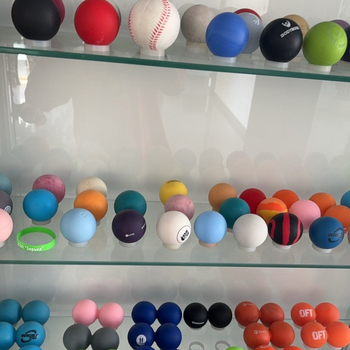 Gumena lopta za fascijalni masažni tretman | Marka JTX, Materijal: Guma, Težina: 152 g, Prilagodljivo, Ispis logotipa moguć